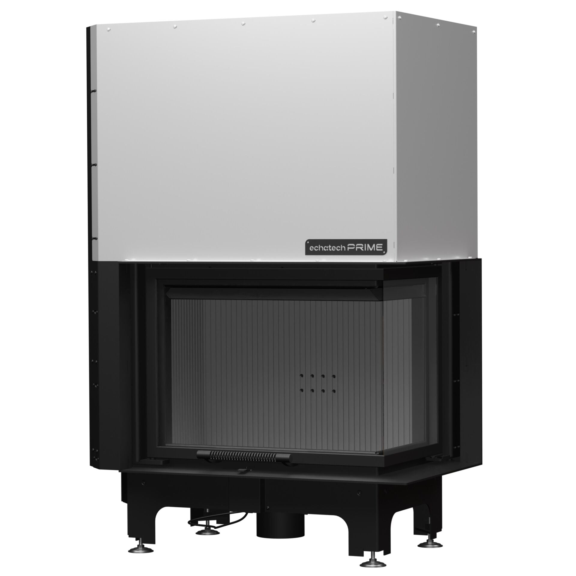 Echa Tech Asansörlü Çelik Köşe Şömine Haznesi Sağ Açık 80