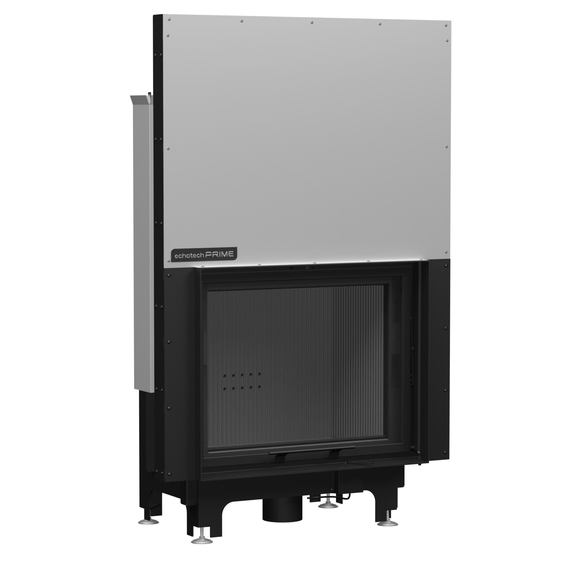 Echa Tech Asansörlü Çelik Şömine Haznesi Düz 80 x 55 D