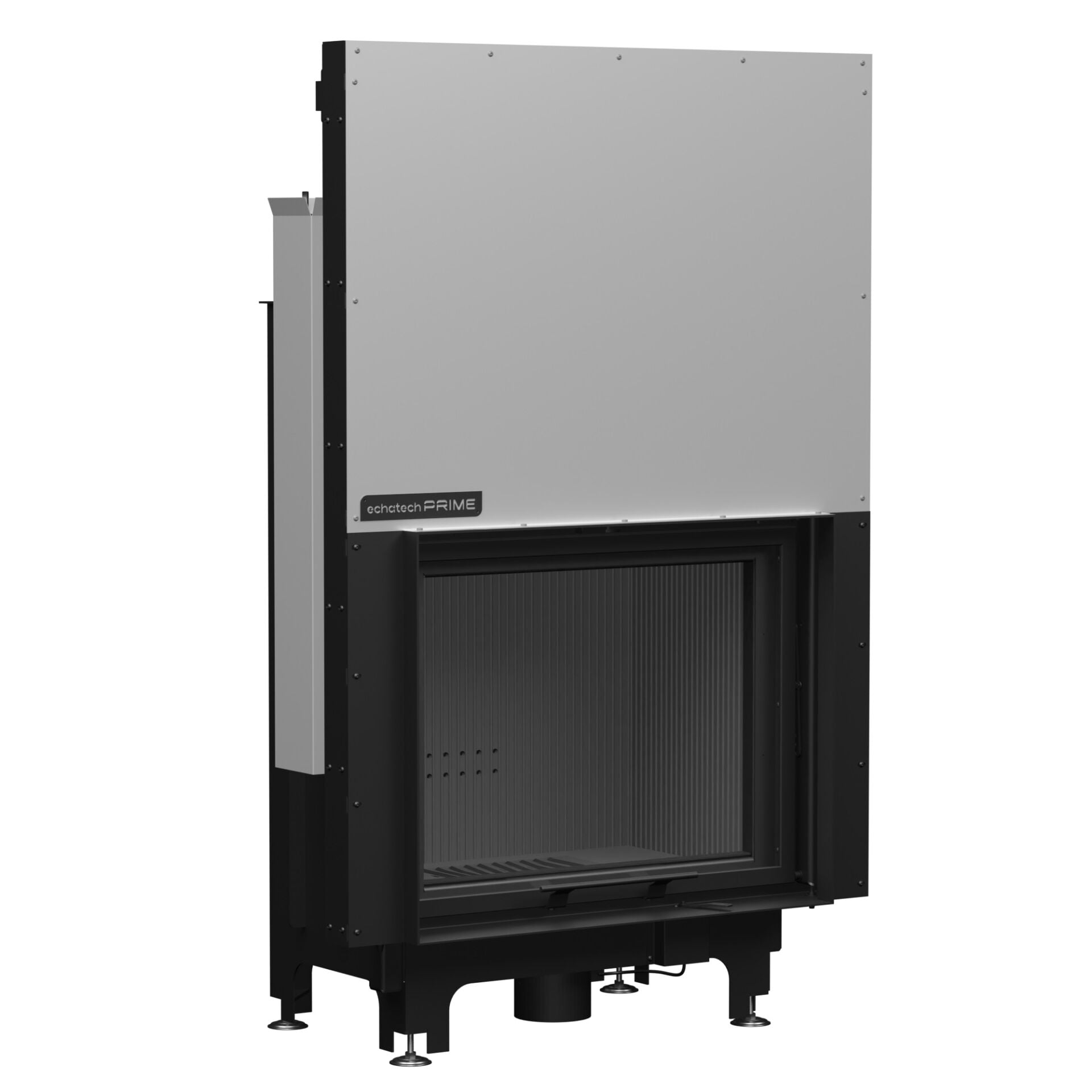 Echa Tech Asansörlü Çelik Şömine Haznesi Düz 80 x 64 D