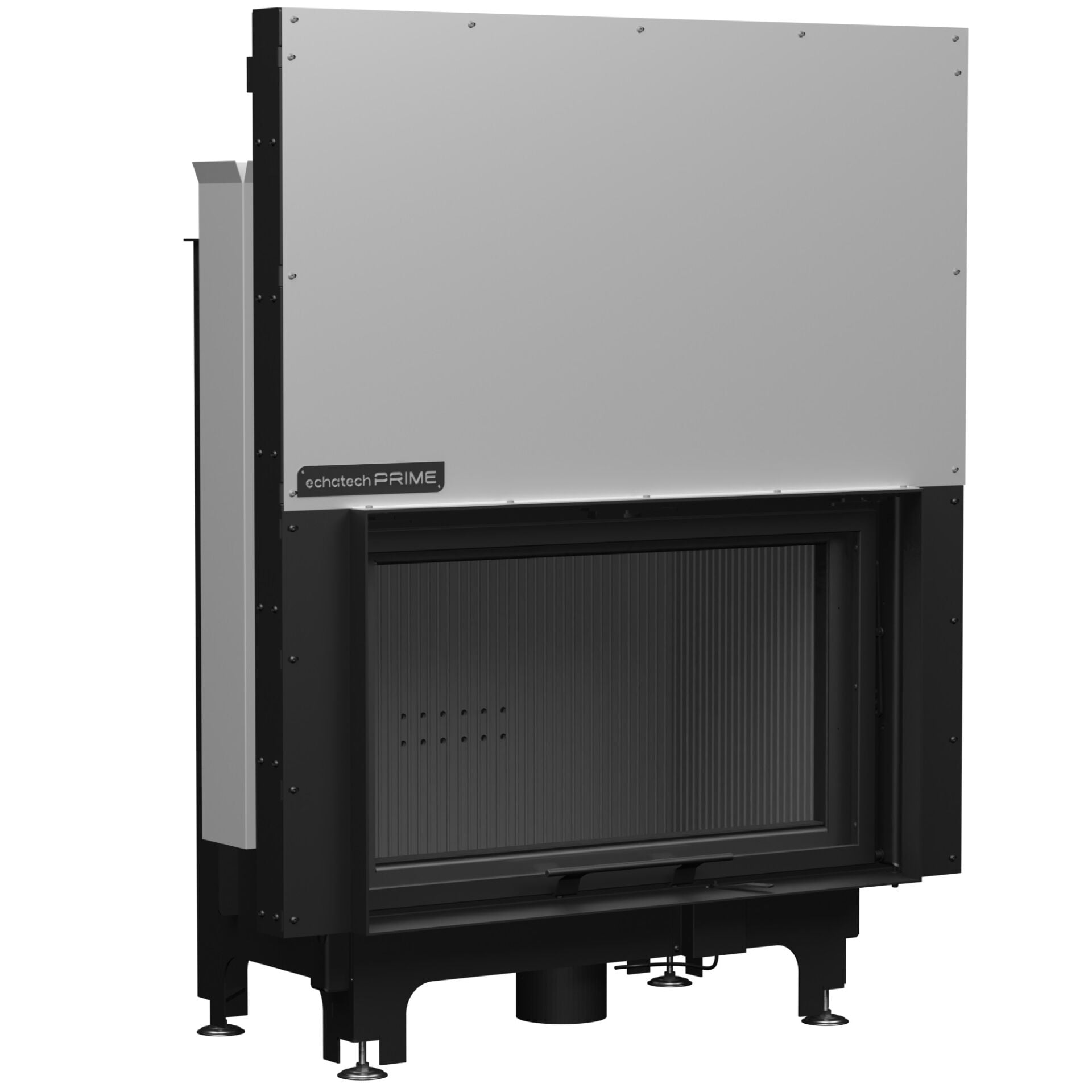 Echa Tech Asansörlü Çelik Şömine Haznesi Düz 90 x 55 D