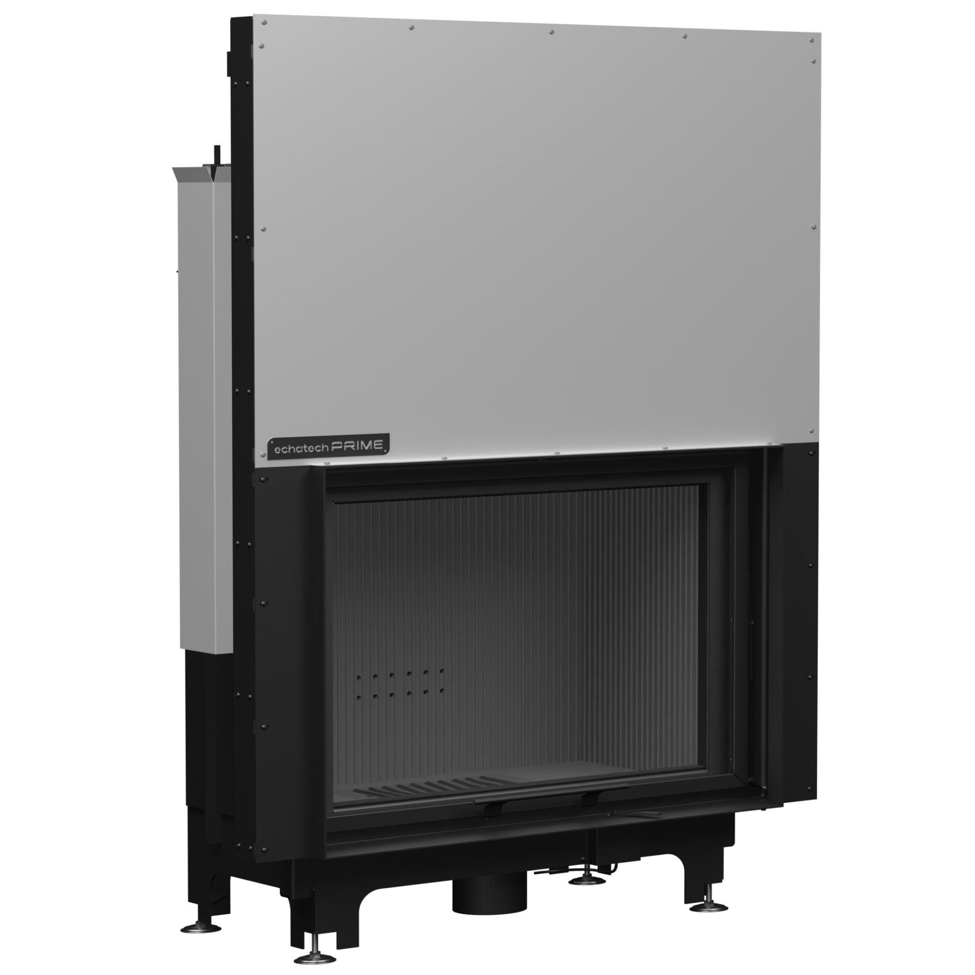 Echa Tech Asansörlü Çelik Şömine Haznesi Düz 90 x 72 D