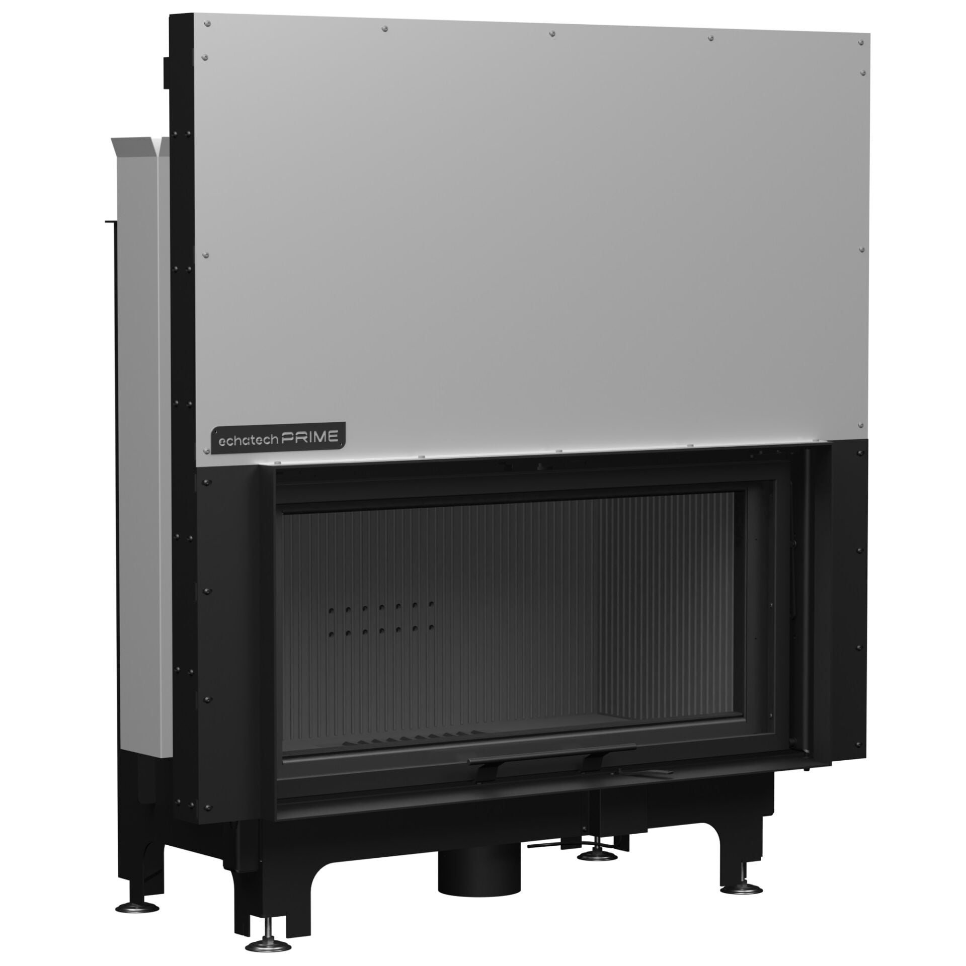 Echa Tech Asansörlü Çelik Şömine Haznesi Düz 100 x 51 D