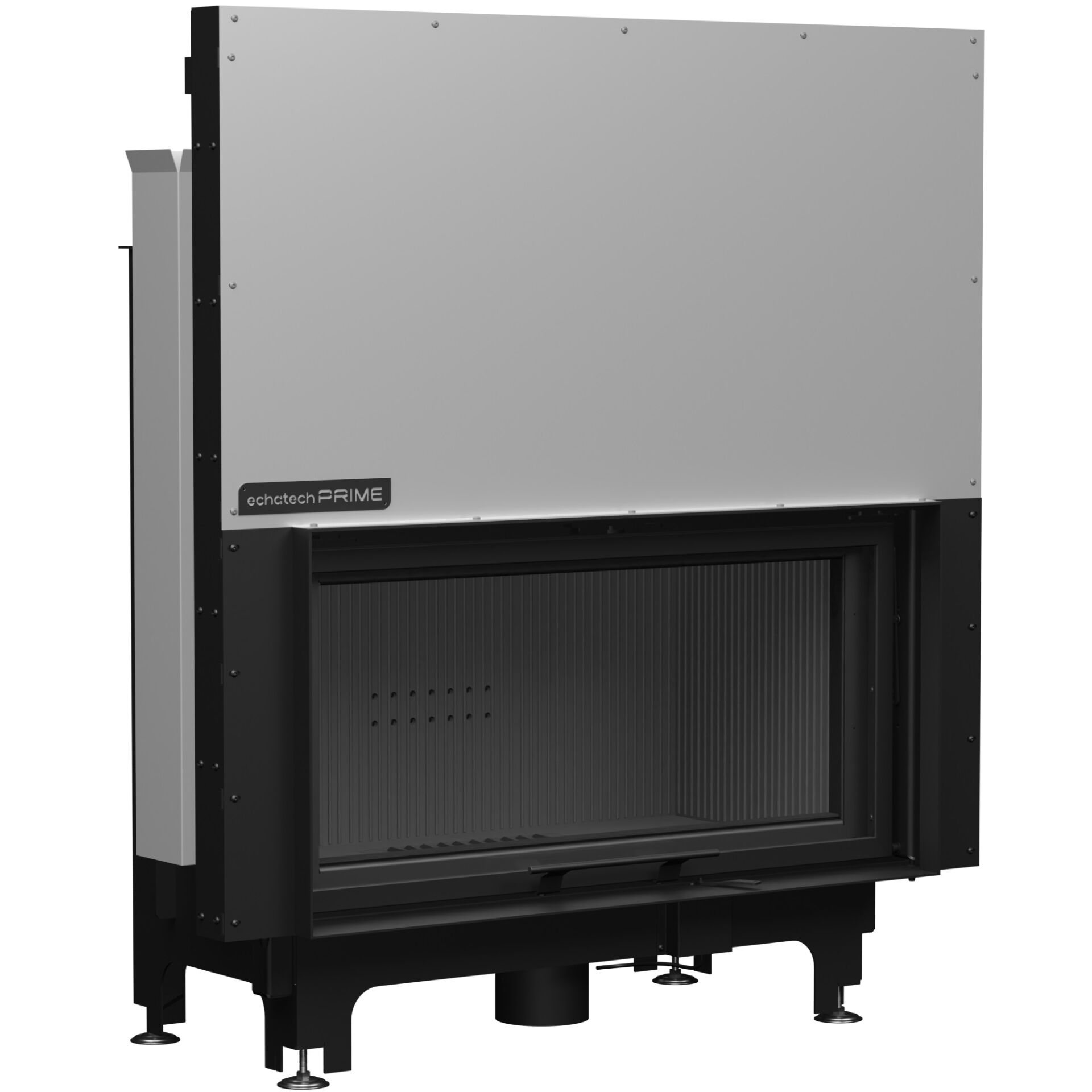 Echa Tech Asansörlü Çelik Şömine Haznesi Düz 100 x 80 D