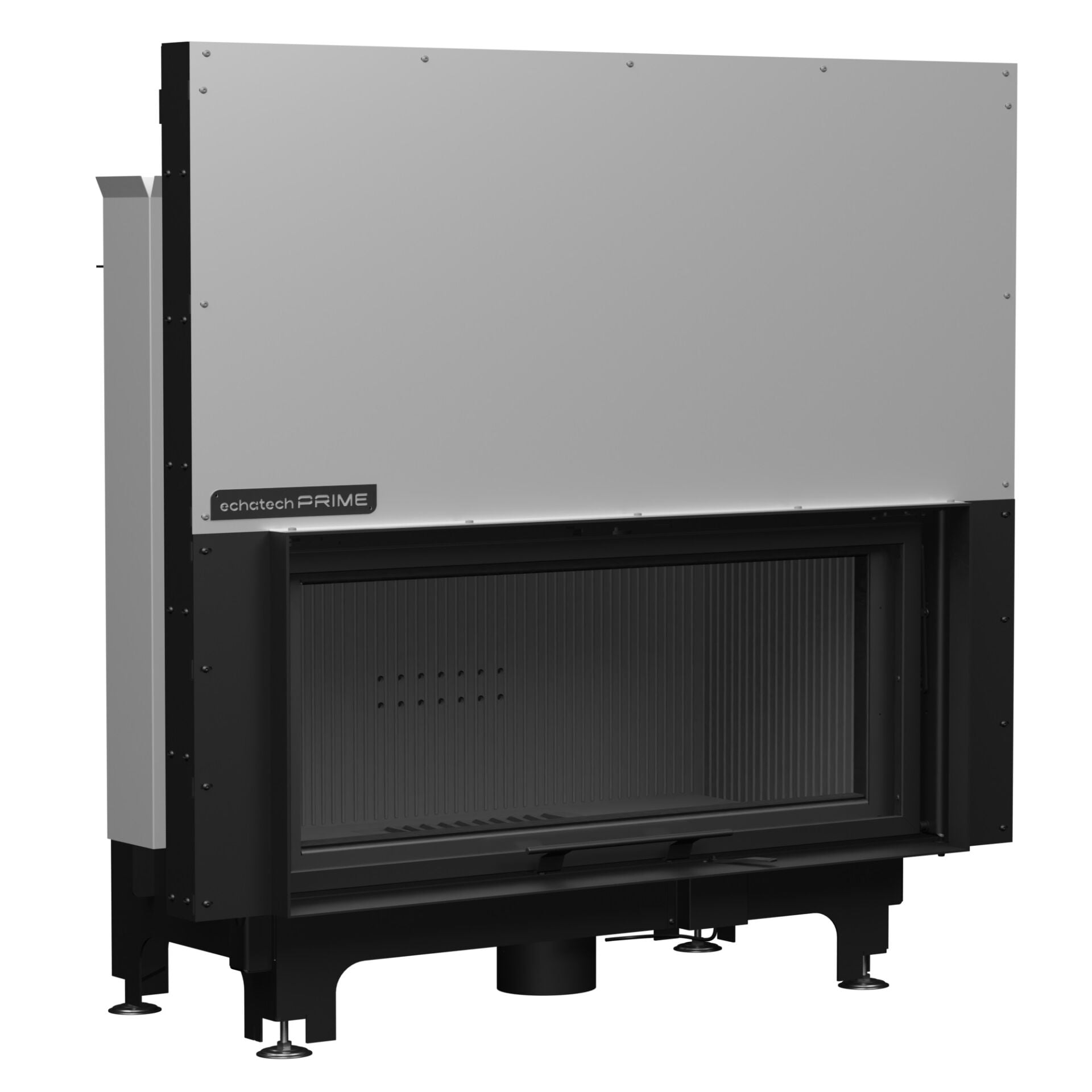 Echa Tech Asansörlü Çelik Şömine Haznesi Düz 120 x 51 D