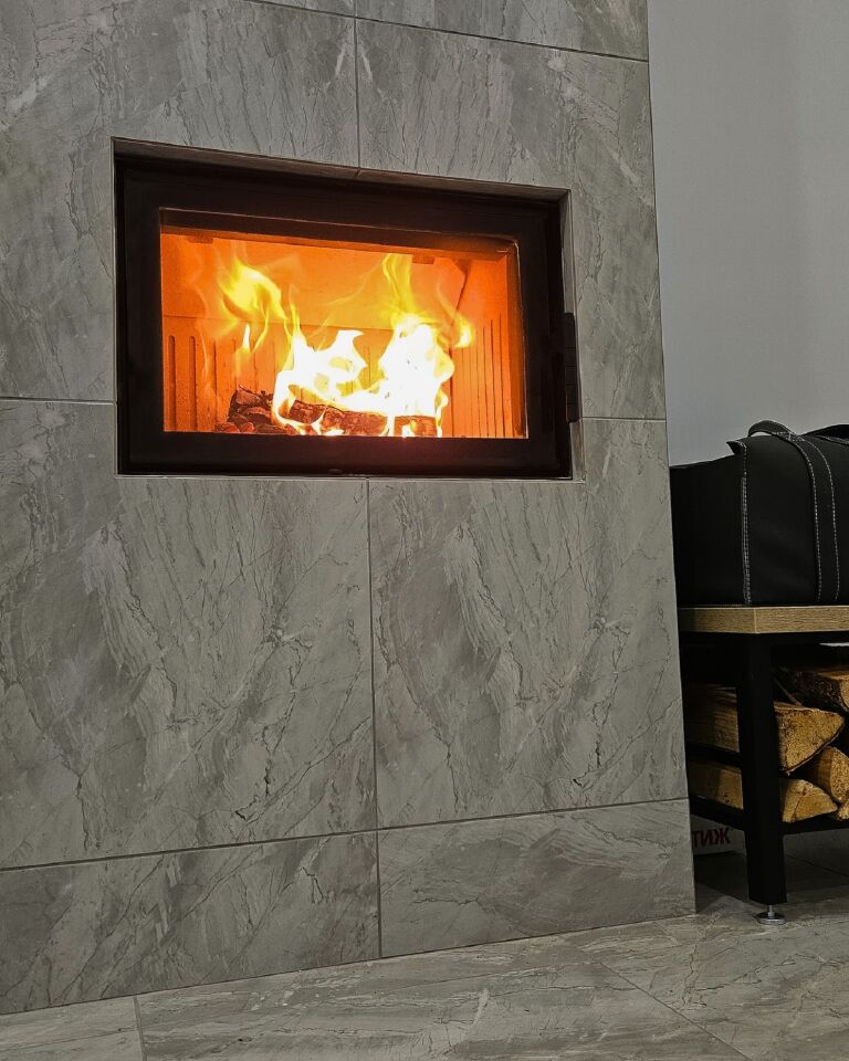 A Caminetti Çelik Şömine Flat Openside 60 Lık