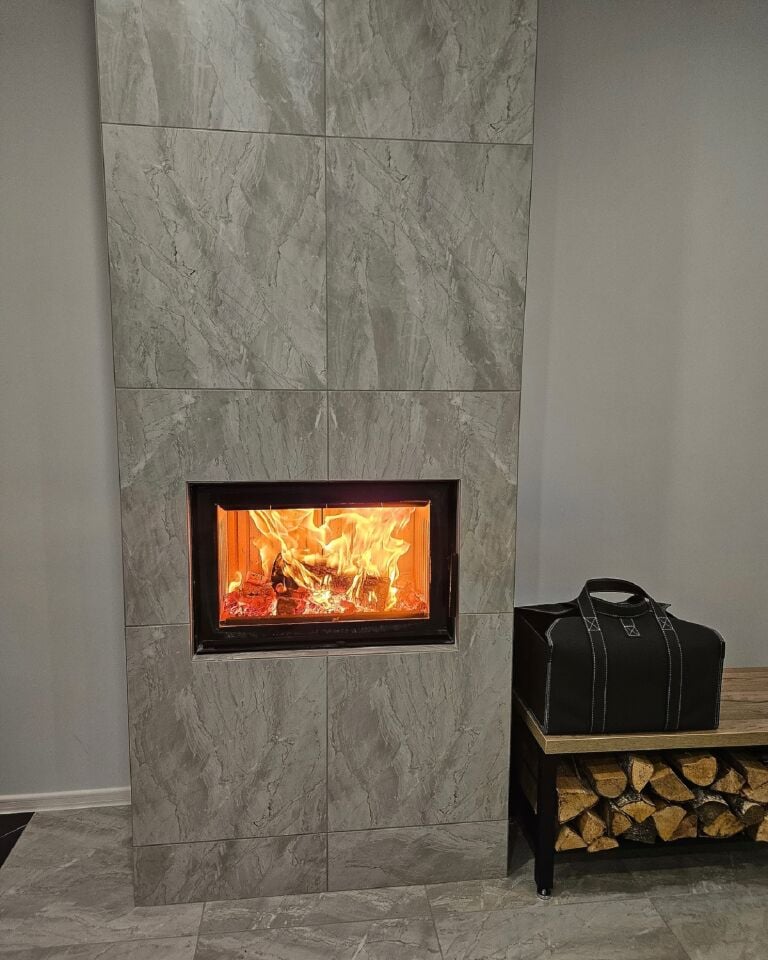 A Caminetti Çelik Şömine Flat Openside 60 Lık