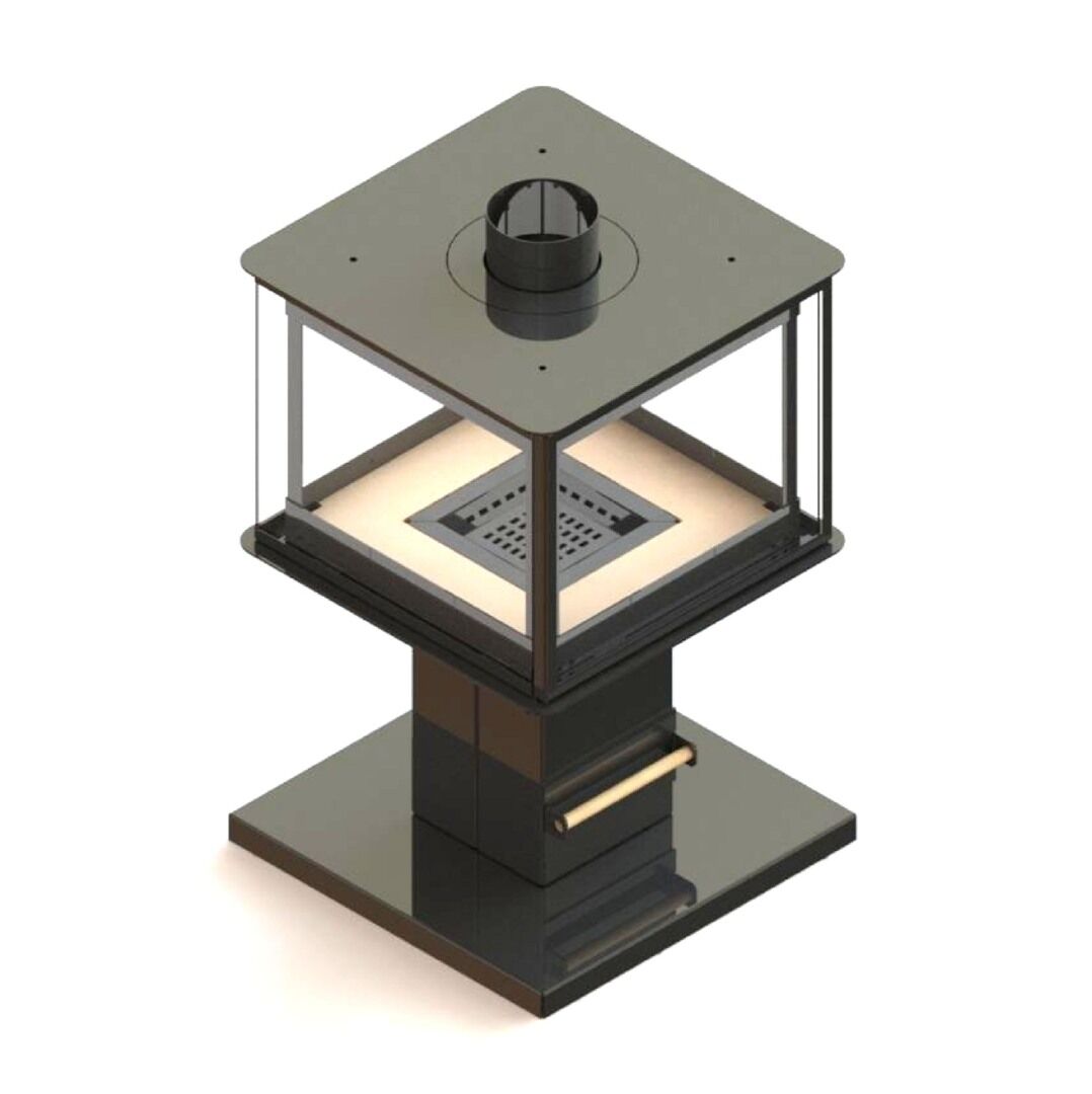 A Caminetti Outdoor 4D Çelik Bahçe Şöminesi