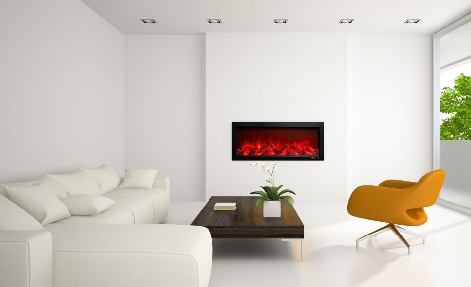Alaz Efekt Elektrikli Şömine Ses Efektli Bluetoothlu Wifi 130 cm