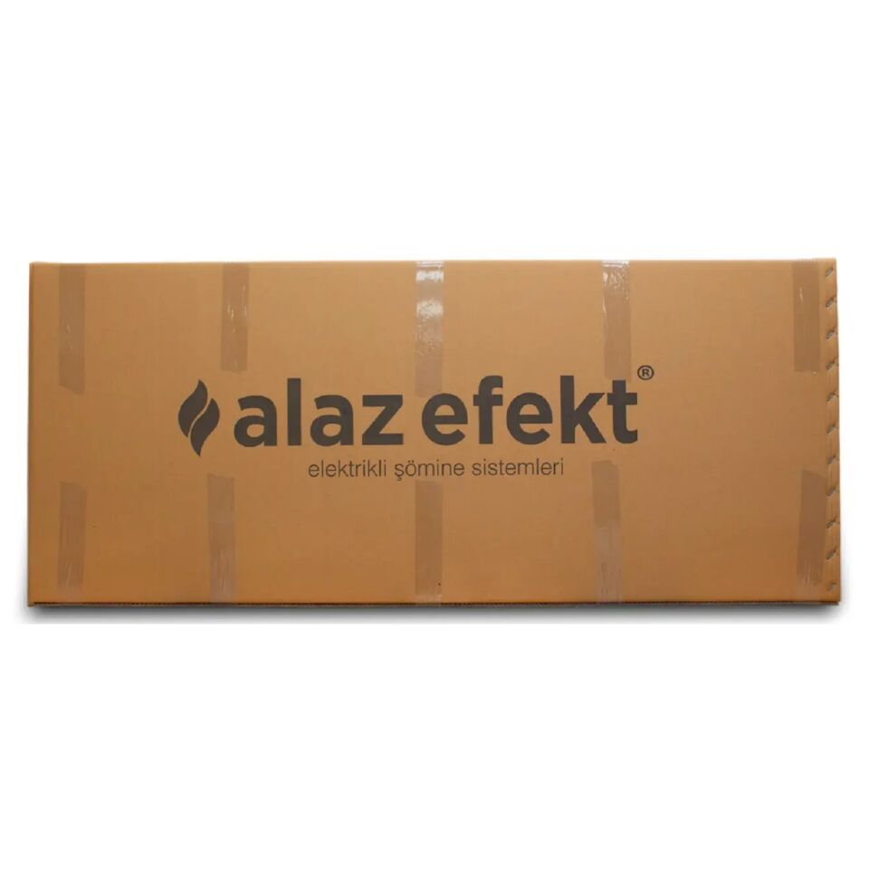Alaz Efekt 90 cm. Sol Açık Elektrikli Şömine Wifi Bluetooth