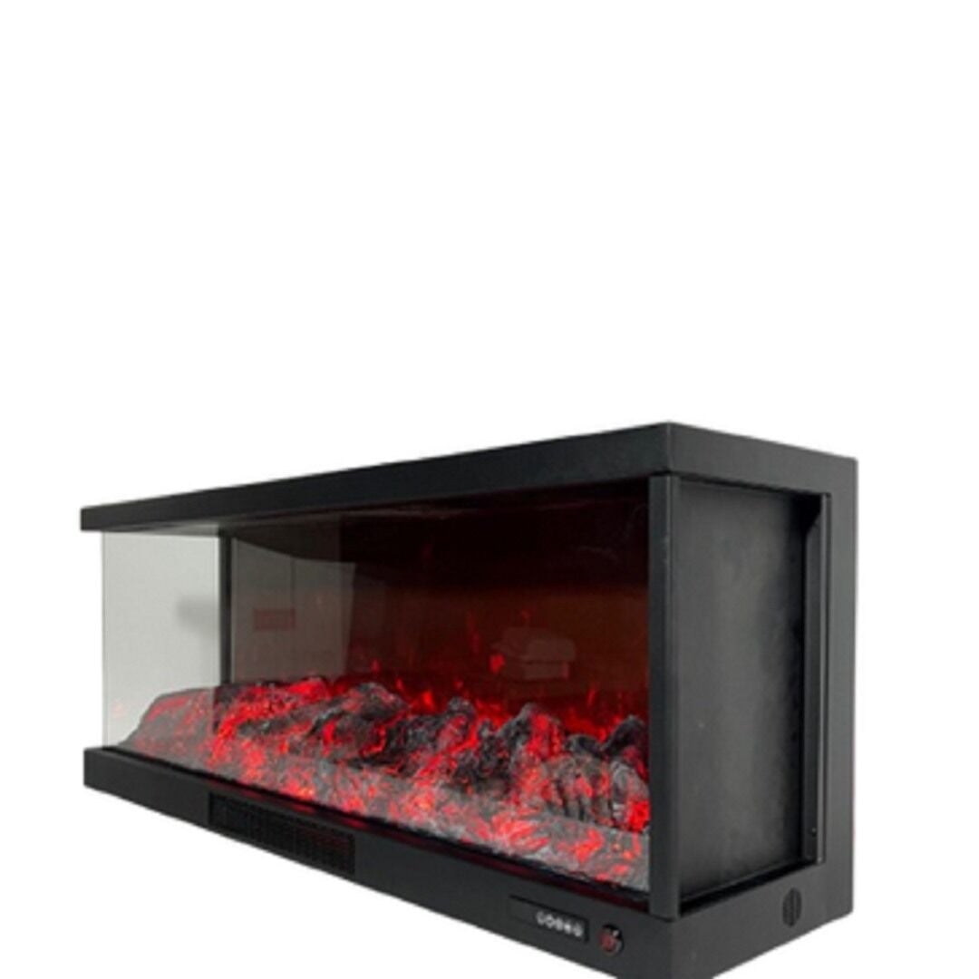 Alaz Efekt 3D Elektrikli Şömine Sol Açık Wifi Bluetoothlu Prizmatik 120 Lik