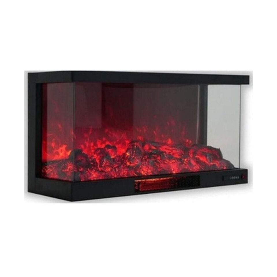 Alaz Efekt 3D Elektrikli Şömine 3 Açık Wifi Bluetoothlu Prizmatik 120 Lik