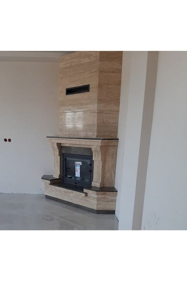 Miss Worble Şömine Menfezi 60 x 10 cm Siyah