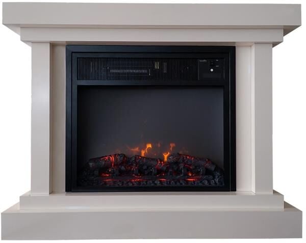 Electrokonfor Heatbox Elektrikli Şömine L 2000W Bluetooth Ses Efektli Ay Taşı Desenli