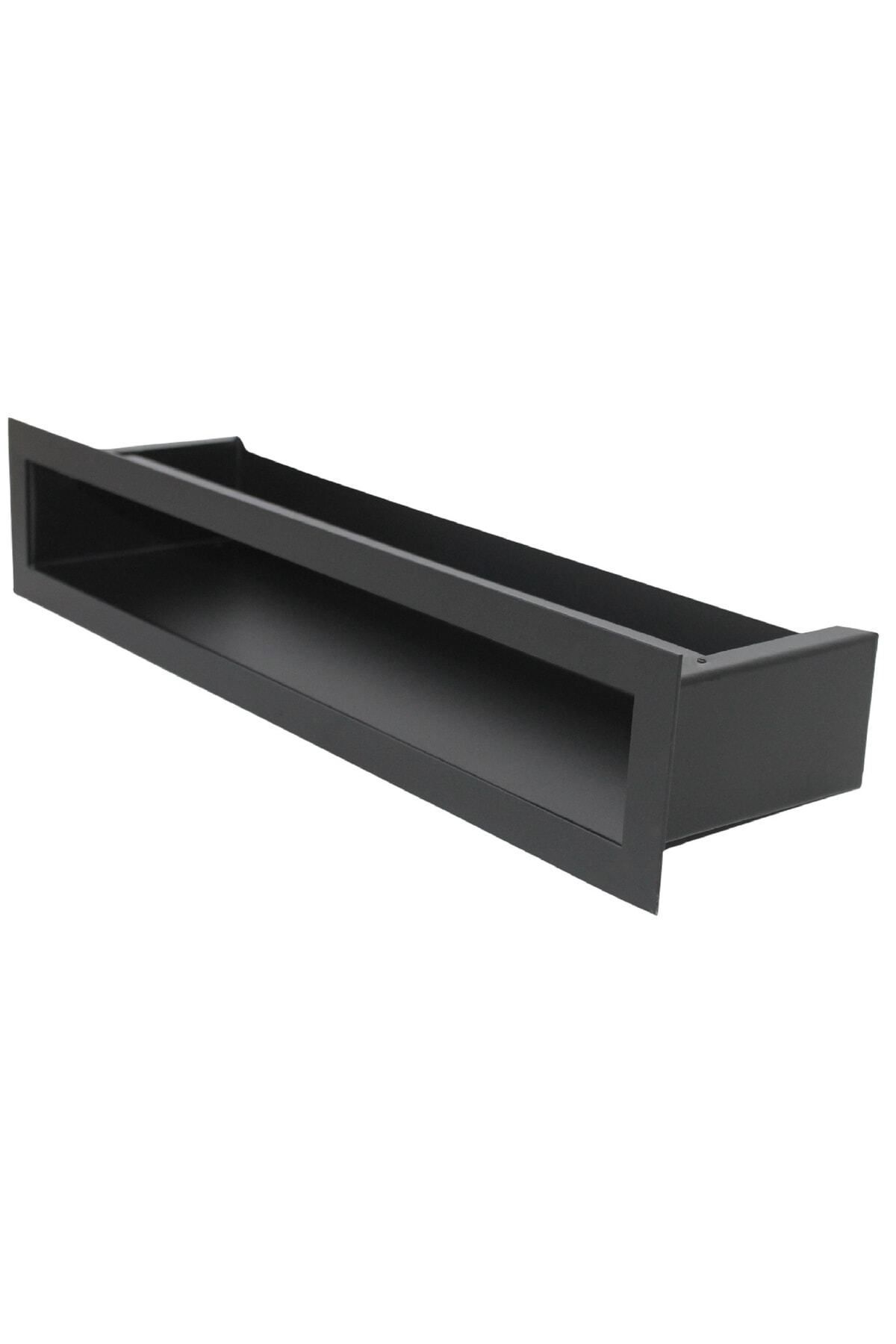 Miss Worble Şömine Menfezi 50 x 10 cm Siyah