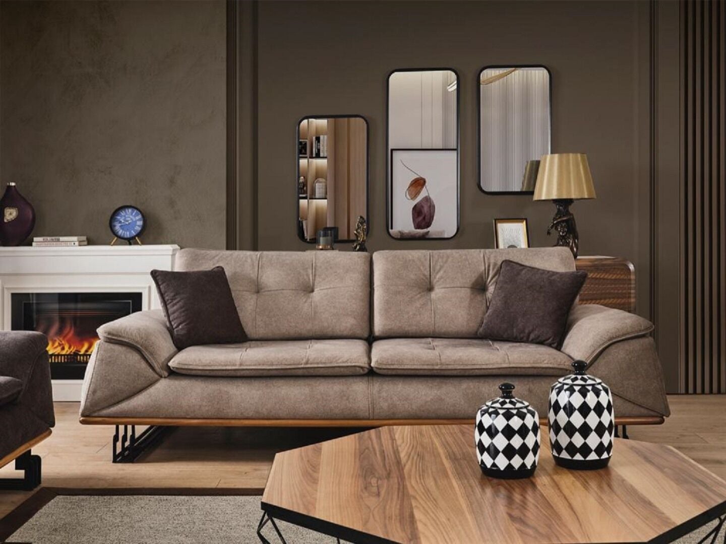 Miss Worble Bella Üçlü Kanepe Koltuk