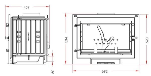Invicta Şömine Haznesi 700 Eos 8 Kw İthal 9770 02
