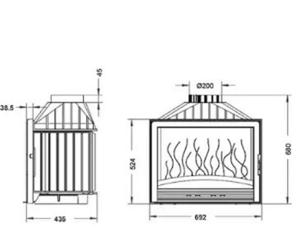 Invicta Klapeli Şömine Haznesi 700 Compact 9274 75