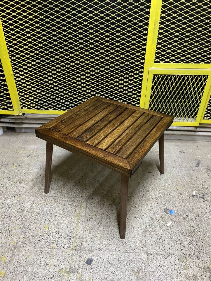 Miss Worble Kamp Sehpası Sök Tak Ayaklı Ahşap Boyalı