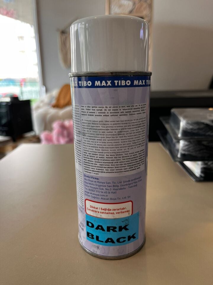 Tibo Max Şömine Boyası Isıya Dayanıklı Siyah