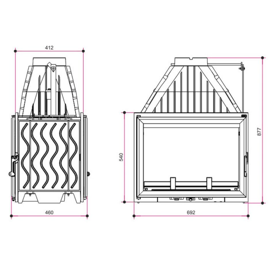 Invicta Şömine Haznesi 700 Tünel Double Face 9278 44