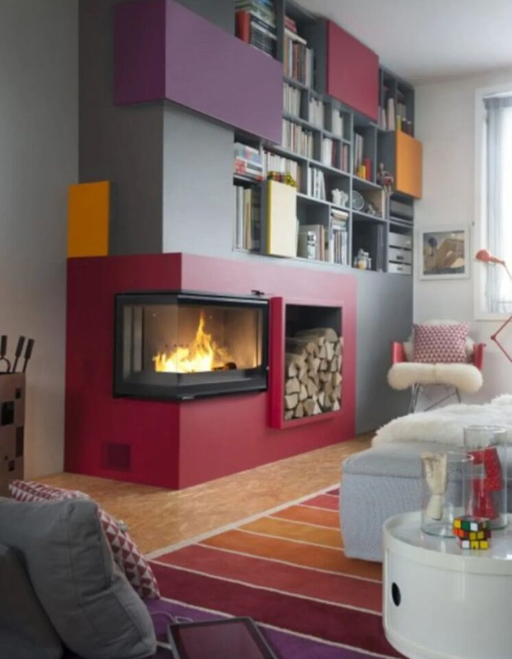 Invicta Şömine Haznesi Sol Açık Klapeli 700 Foyer Angle 6264 73