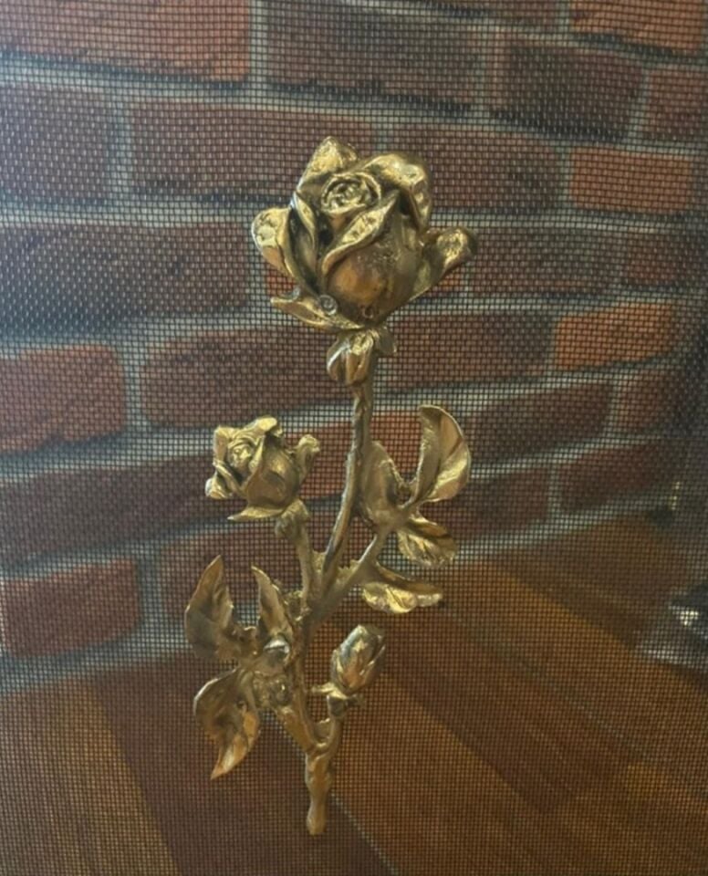 Miss Worble Gül Desenli Şömine Siperlik