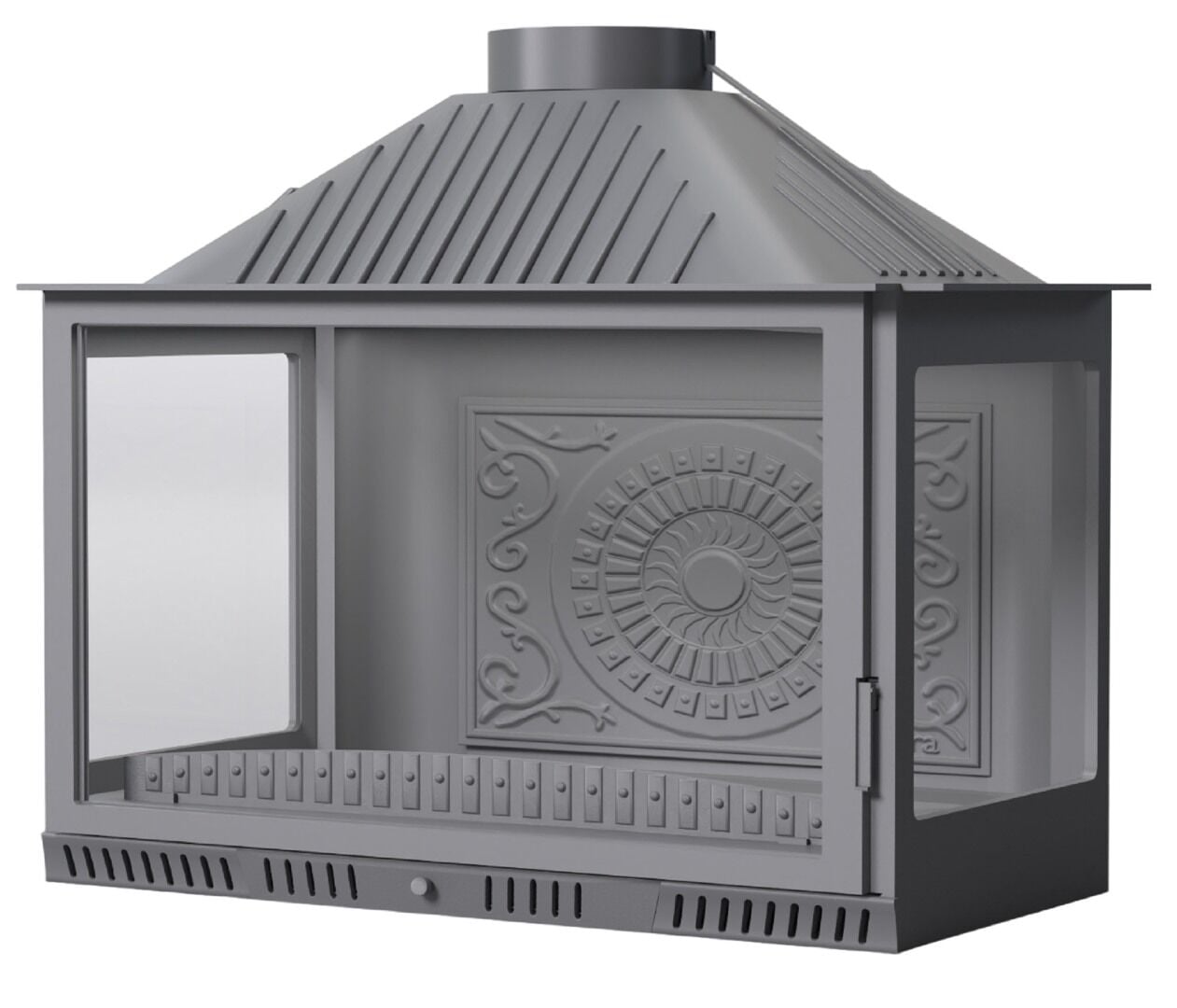 Serra Döküm Şömine Haznesi Üç Açık U tipi 70 Lik