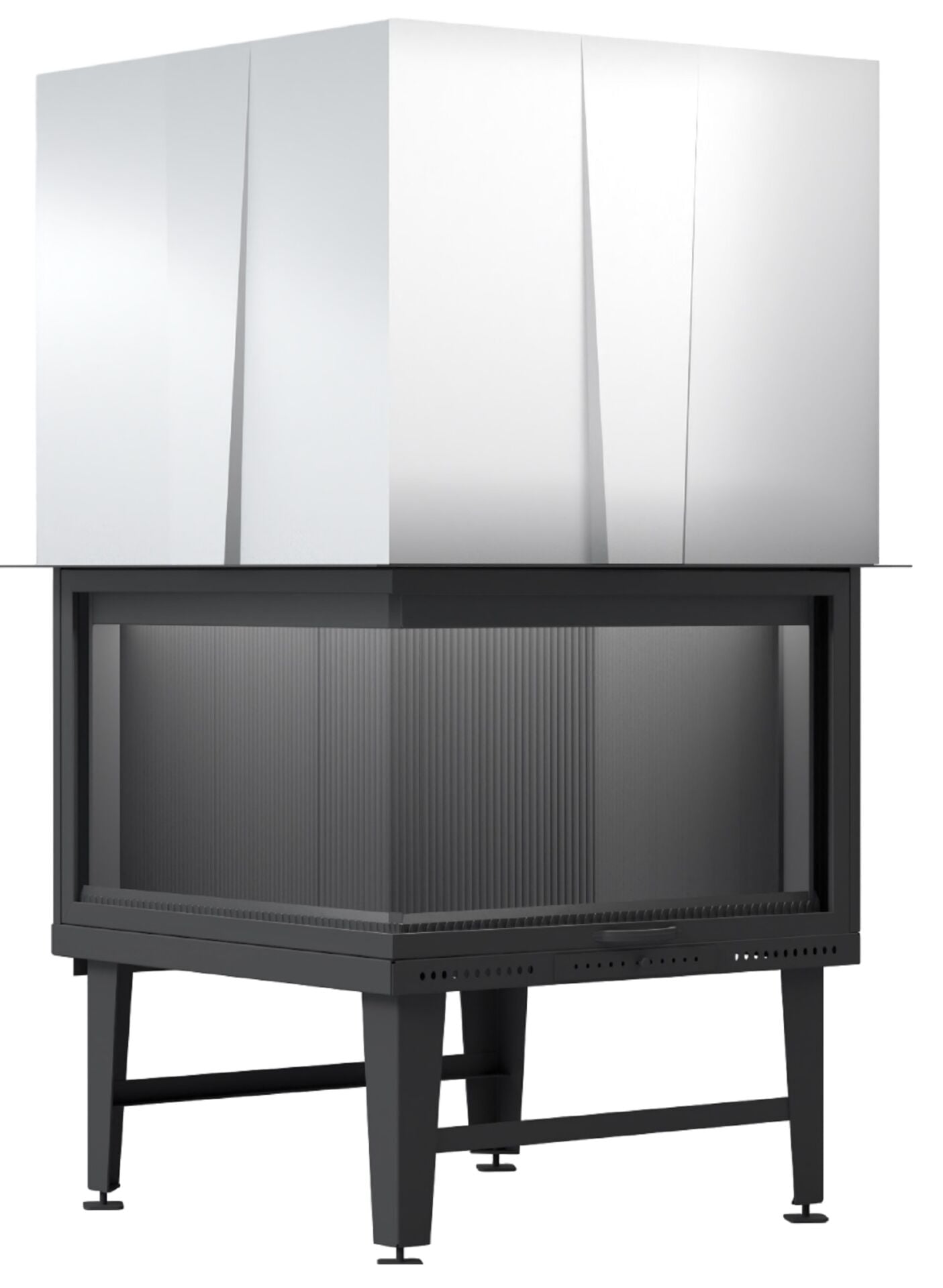 Serra Eşkenar İki Açık Şömine Haznesi 70 X 70 cm