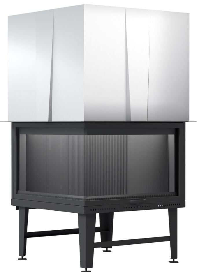 Serra Eşkenar İki Açık Şömine Haznesi 70 X 70 cm