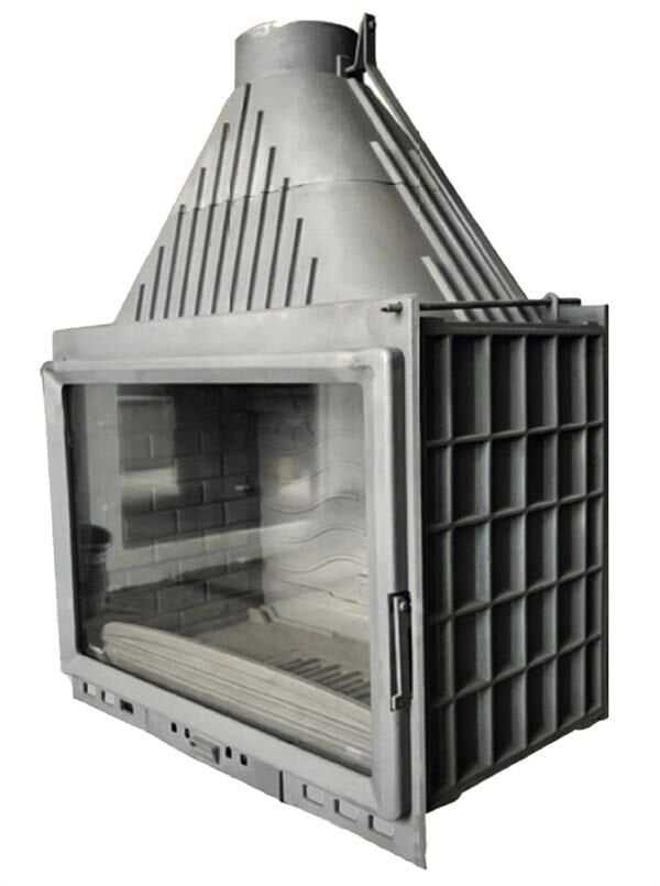 Serra Klapeli Döküm Şömine Haznesi Yüksek Camlı 80 Lik