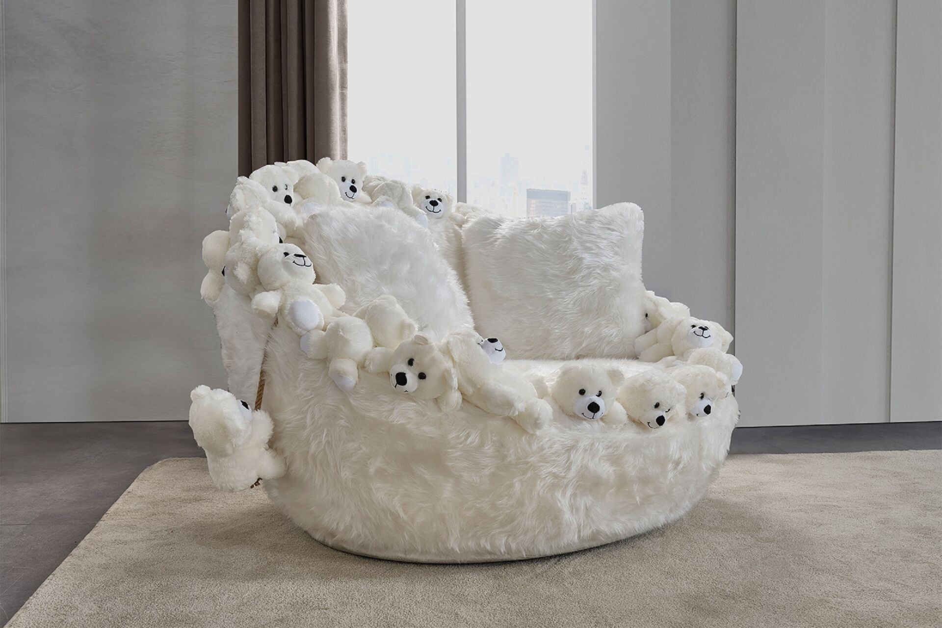 Miss Worble Teddy Bears Pofuduk Berjer Koltuk