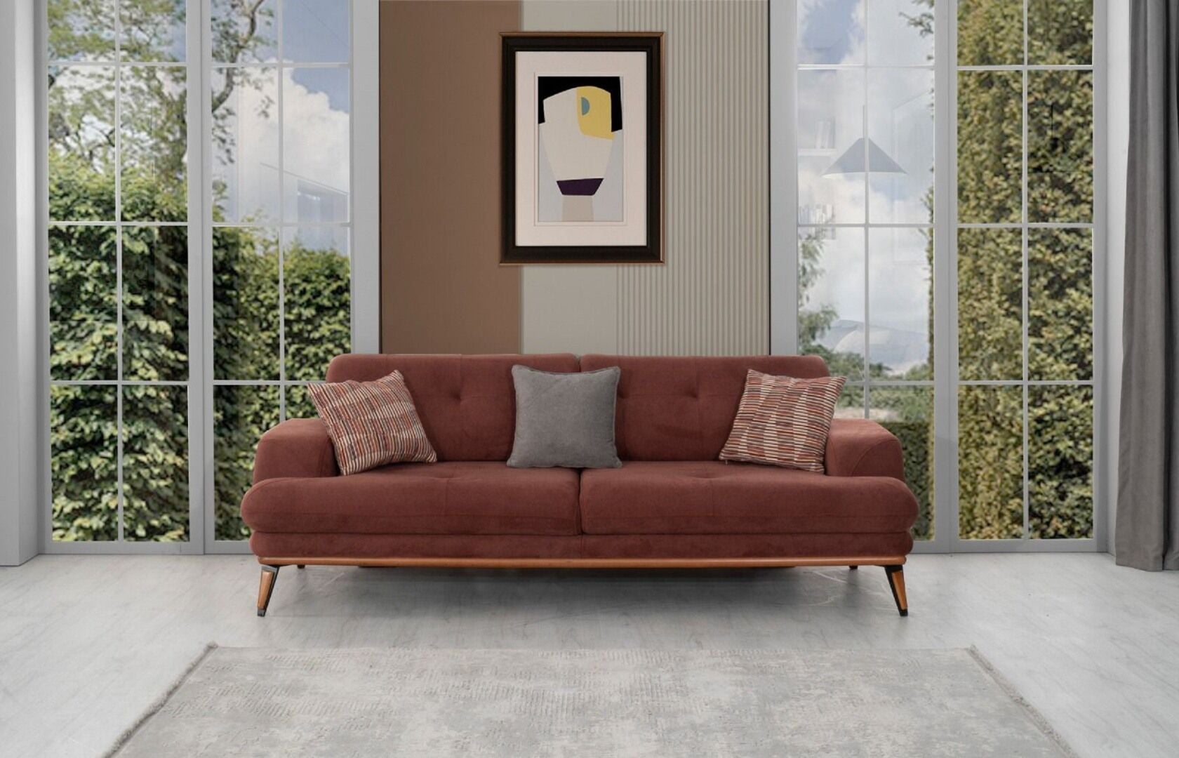 Miss Worble Elit Üçlü Kanepe Koltuk K