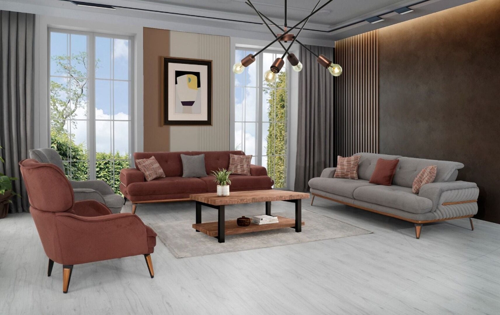 Miss Worble Elit Koltuk Takımı 3+3+1+1