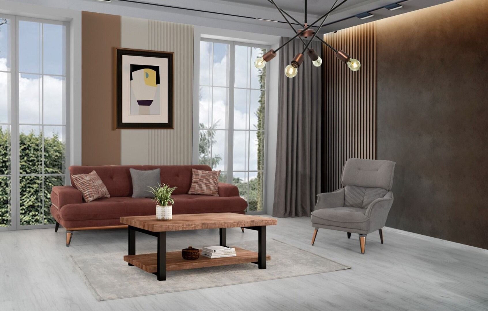 Miss Worble Elit Koltuk Takımı 3+1