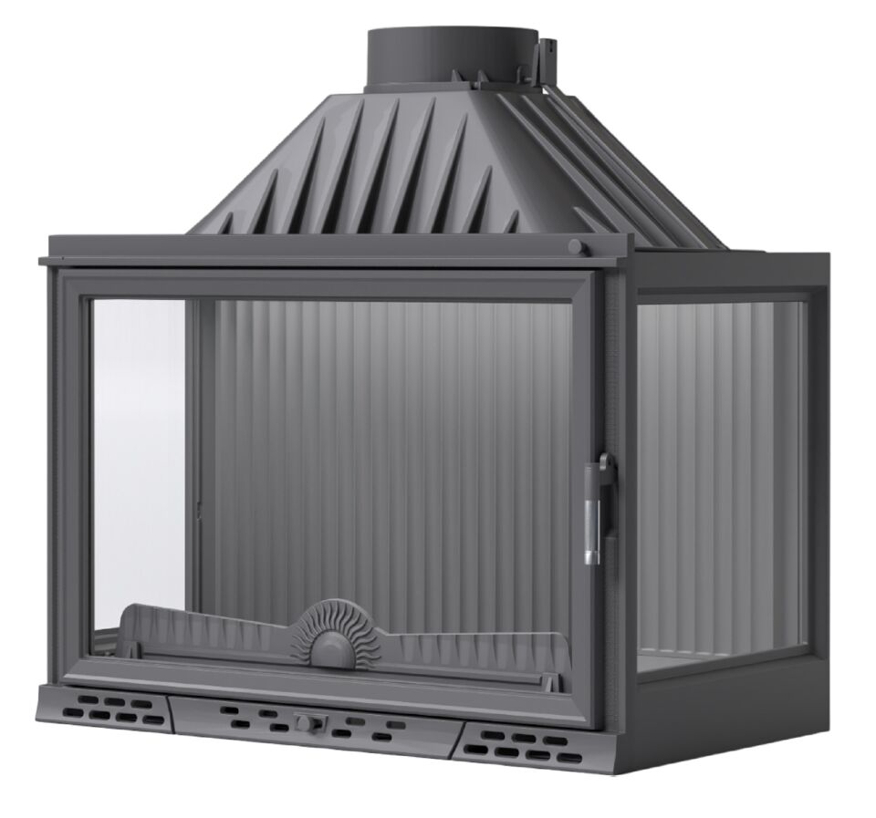 Serra Luxury Serisi Klapeli Döküm Şömine Haznesi Üç Açık 80 lik