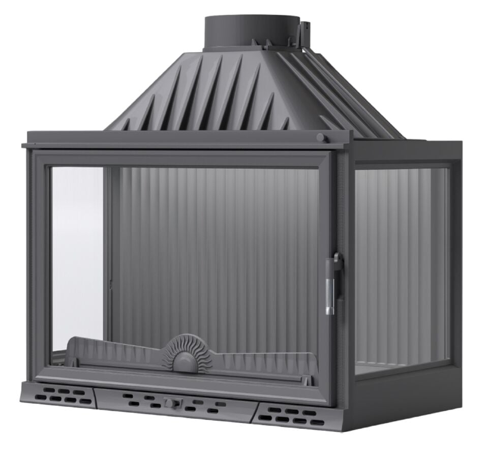 Serra Luxury Serisi Klapeli Döküm Şömine Haznesi Üç Açık 80 lik