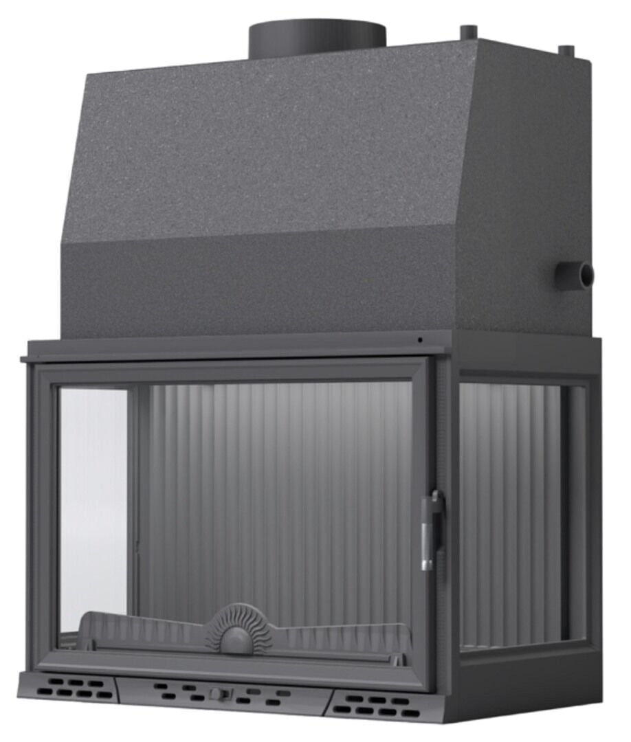 Serra Luxury Serisi Üç Açık Sulu Sistem Döküm Şömine Haznesi 80 Lik