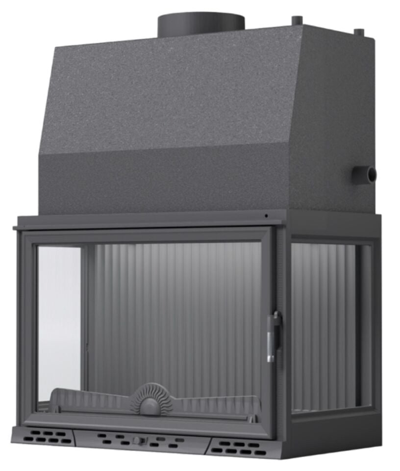 Serra Luxury Serisi Üç Açık Sulu Sistem Döküm Şömine Haznesi 80 Lik