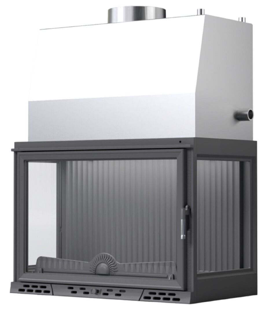 Serra Luxury Üç Açık Sulu Döküm Şömine Haznesi 80 Lik Krom depolu