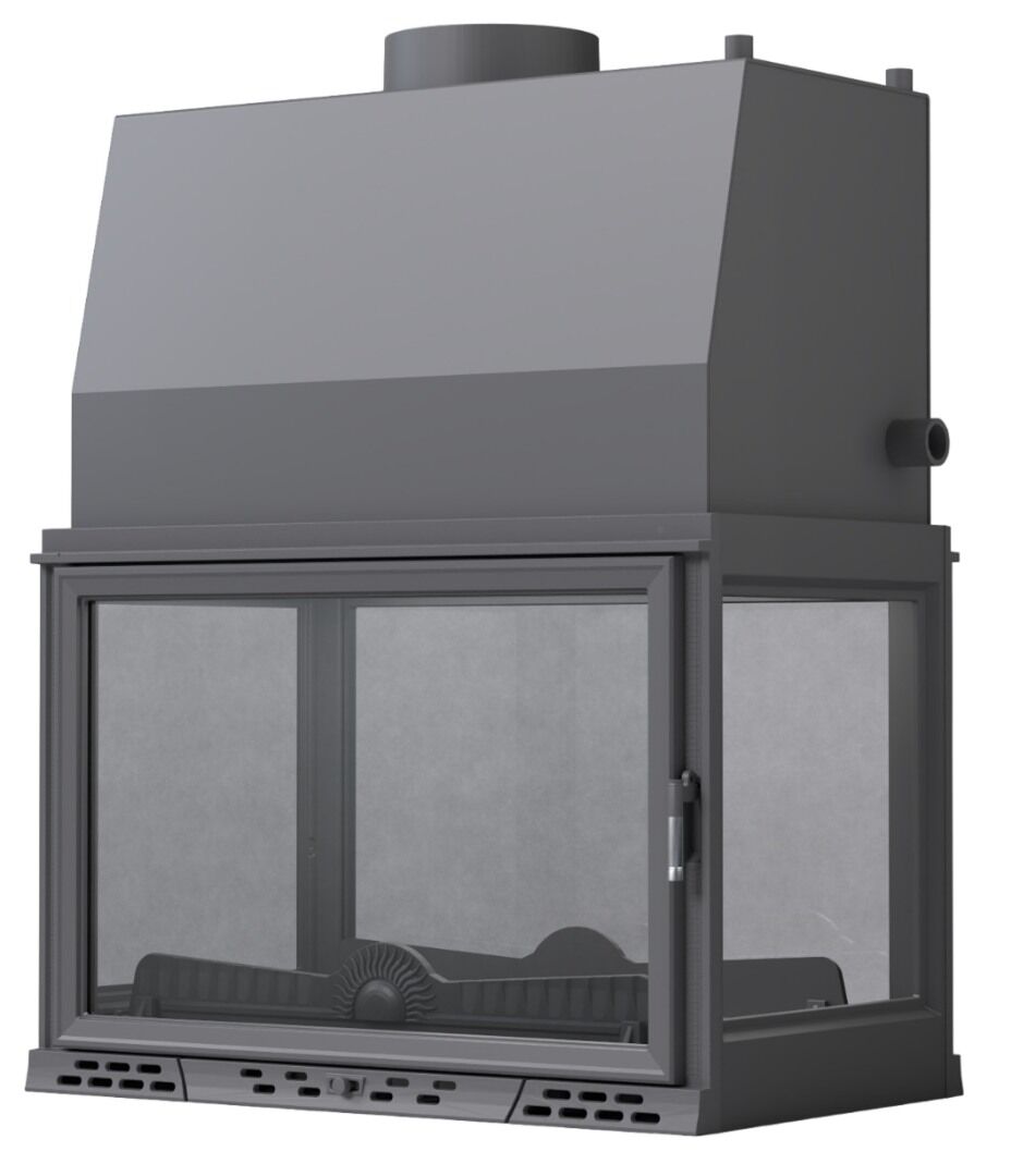 Serra Luxury Serisi Dört Açık Sulu Sistem Döküm Şömine Haznesi 80 Lik