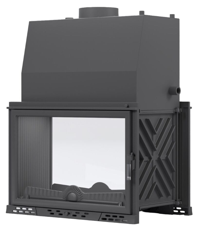 Serra Luxury Serisi Tünel Double Face Sulu Sistem Döküm Şömine Haznesi 80 Lik