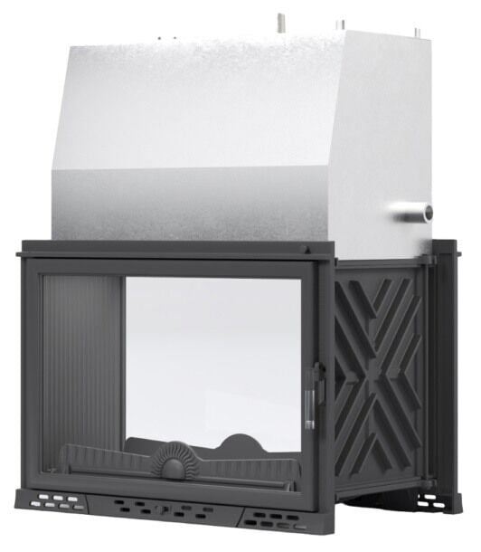 Serra Luxury Tünel Double Face Sulu Döküm Şömine Haznesi 80 Lik Krom depolu